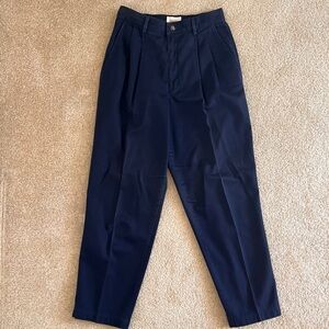 Talbots Dark Blue Cotton Trousers